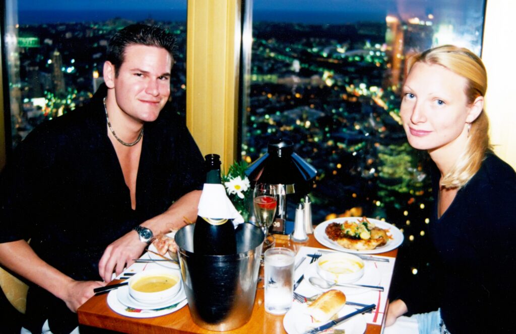 Sydney Tower restaurant Sean and Cassandra Rox
