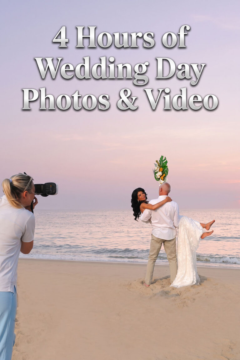 4 Hours of Wedding Day Photos and Video