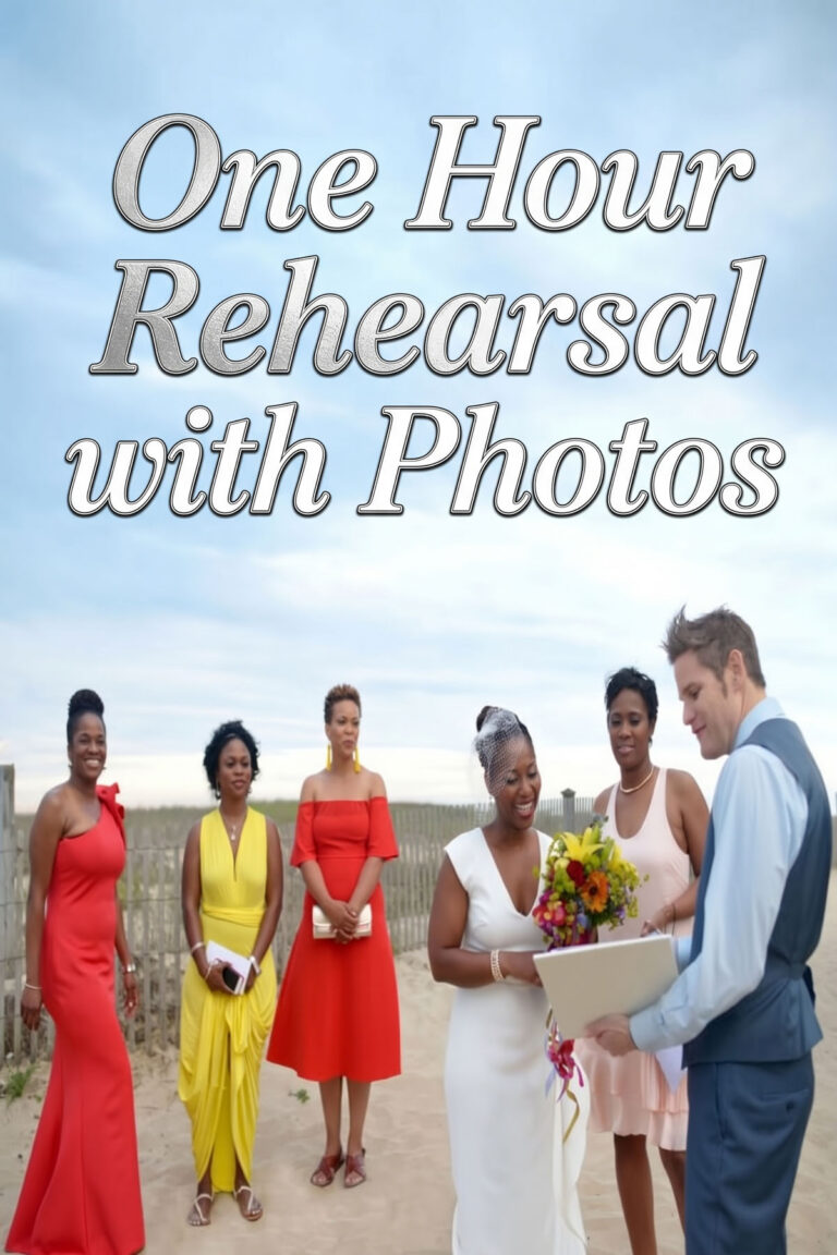 One Hour Rehearsal with Officiant Sean Rox